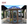 Sunrooms de toit en verre modernes avec porte de sécurité rabattable